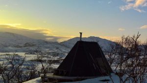 Utsikt fra lavvo Rakfjord